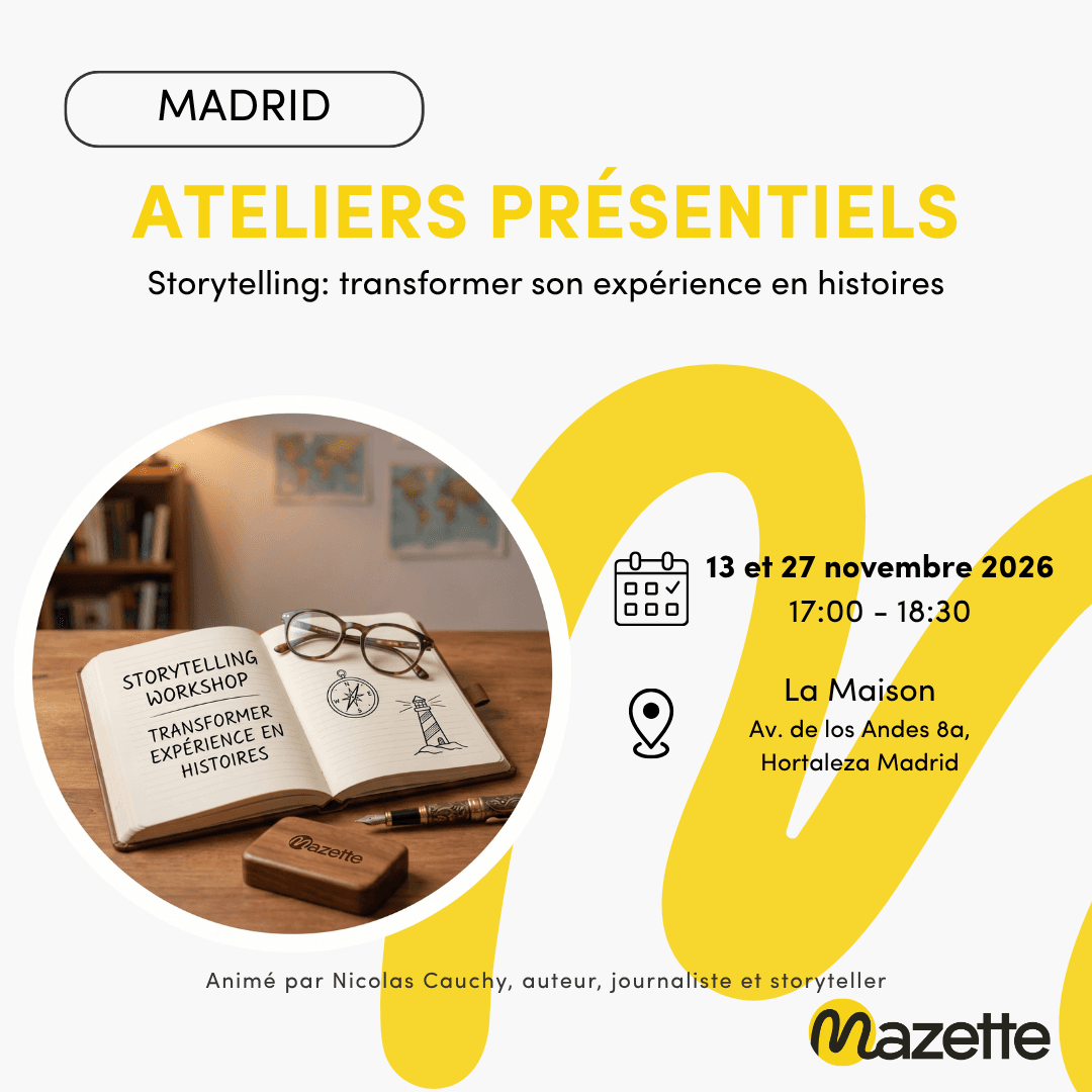 Ateliers présentiels : Storytelling, transformer son expérience en histoires
